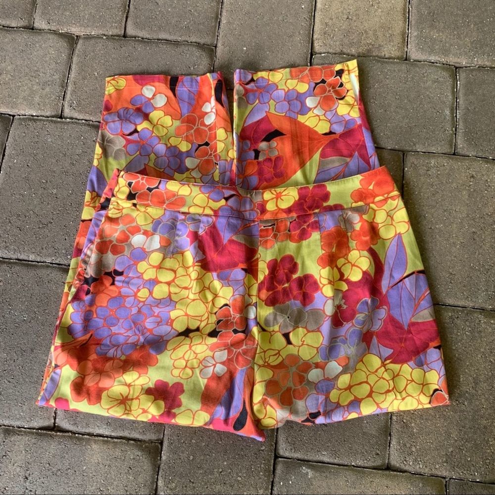 Talbots Petite Stretch Floral Crop Pant, size 14